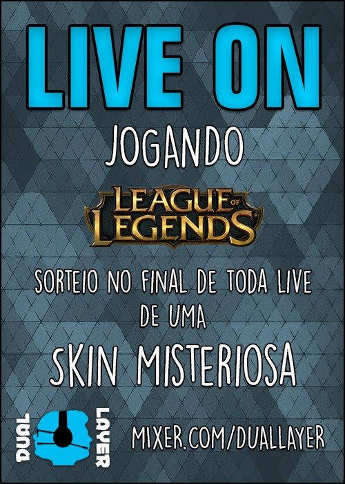 DualLayerGames's tweet image. LIVE ON SORTEIO AS 20:30
mixer.com/DualLayer