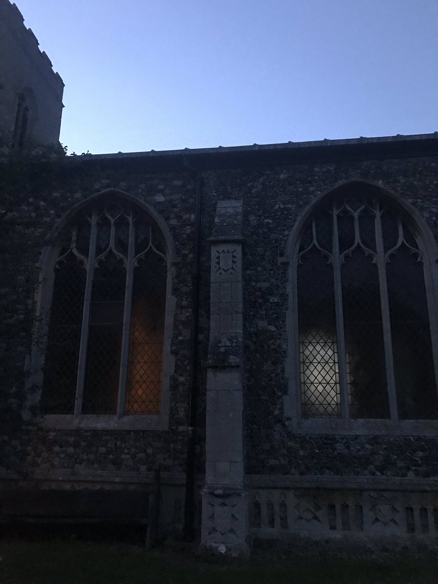 Interesting evening watching emerging bats at St Mary’s Wetherden with the <a href="/BatsinChurches/">Bats in Churches</a> project and <a href="/SuffolkBatGroup/">Suffolk Bat Group</a> <a href="/CofEsuffolk/">Church of England in Suffolk</a>