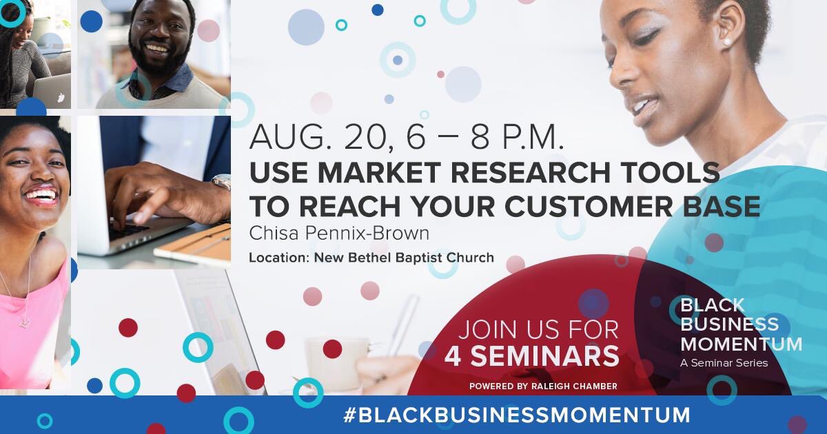 DanyaPerry's tweet photo. Truly enjoying the #BlackBusinessMomentum seminar on developing a focused marketing plan and gaining critical info about your industry and customers!!!! Love our partnership with @WakeTechBIZ!!! #EquitableEconomicDevelopment @RaleighWake @raleighchamber https://t.co/utPrY5iex9