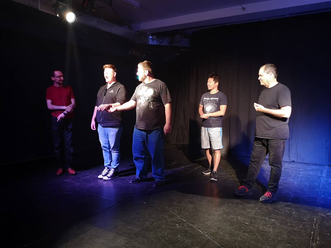 ImprovToronto's tweet photo. Last night was accidentally risque but still hilarious. Improv Edging is now a thing. Thanks @Dwayne_Mailman 
#Improv #improvgames #bebold #actors #improvpants #actorsnightmare #hilarious #goodtimes #play #lol #laughter #WINProv https://t.co/mMBdgf2pmD