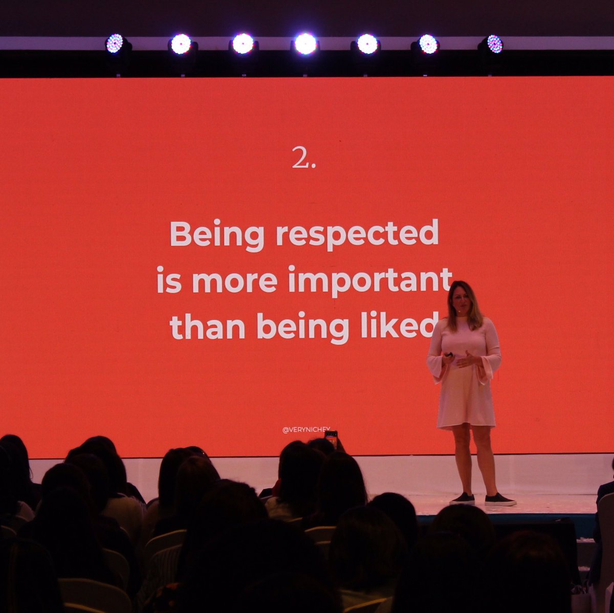 vocesvitalespty's tweet photo. 2. Being in respected is more important than being liked. - Mandy Gilbert #BOOTCAMPVV19 https://t.co/SnMz48DhnY