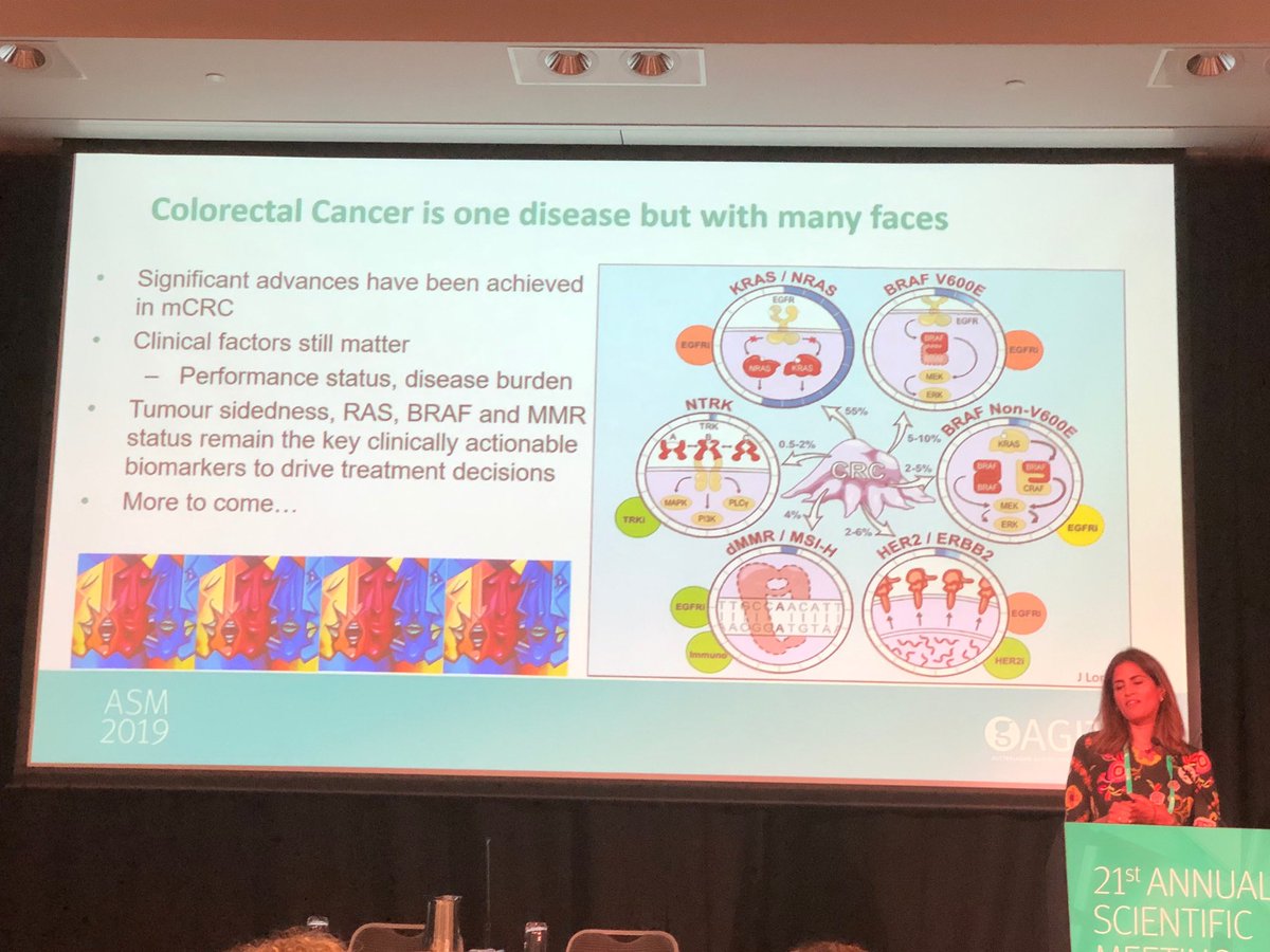 Prof Sharlene Gill, Keynote Breakfast Session, on the many faces of colorectal cancer. #AGITG2019