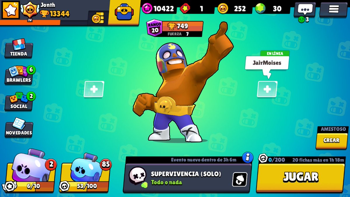 JonthAriel's tweet photo. VAMOS, Llegue con el primo a top 1 local y seguire el push a ver si logro llegar a los 800 aunke sea deficil siendo nivel 7 es mas probable que me bajen, pero la logica no me difine. Lo dificil es mas divertido.
Jonth Ariel, 
Primo Top 1 De Honduras.
#brawlstars @brawl_esports https://t.co/ek7mF6Fyhc