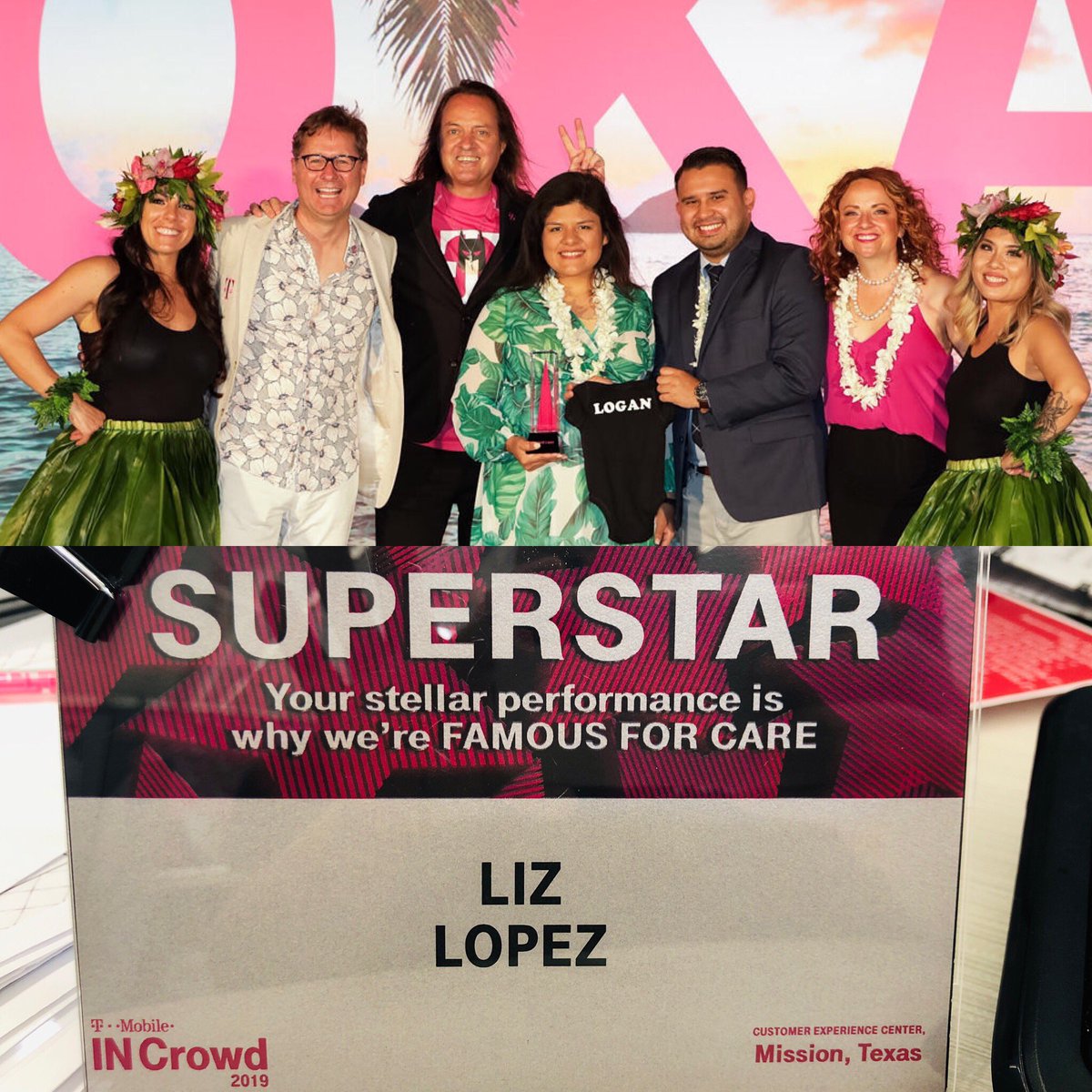 canoeliza's tweet photo. InCrowd 2019! 
I like to think I try my best in all I do,  but absolutely love it when my performance attests to that. 
Baby Logan will be here by then, we should recreate this photo, what do you think? @MissionTXperts  @JohnLegere @CallieField @SievertMike @TexasEric716 https://t.co/azSVSy7Yqc