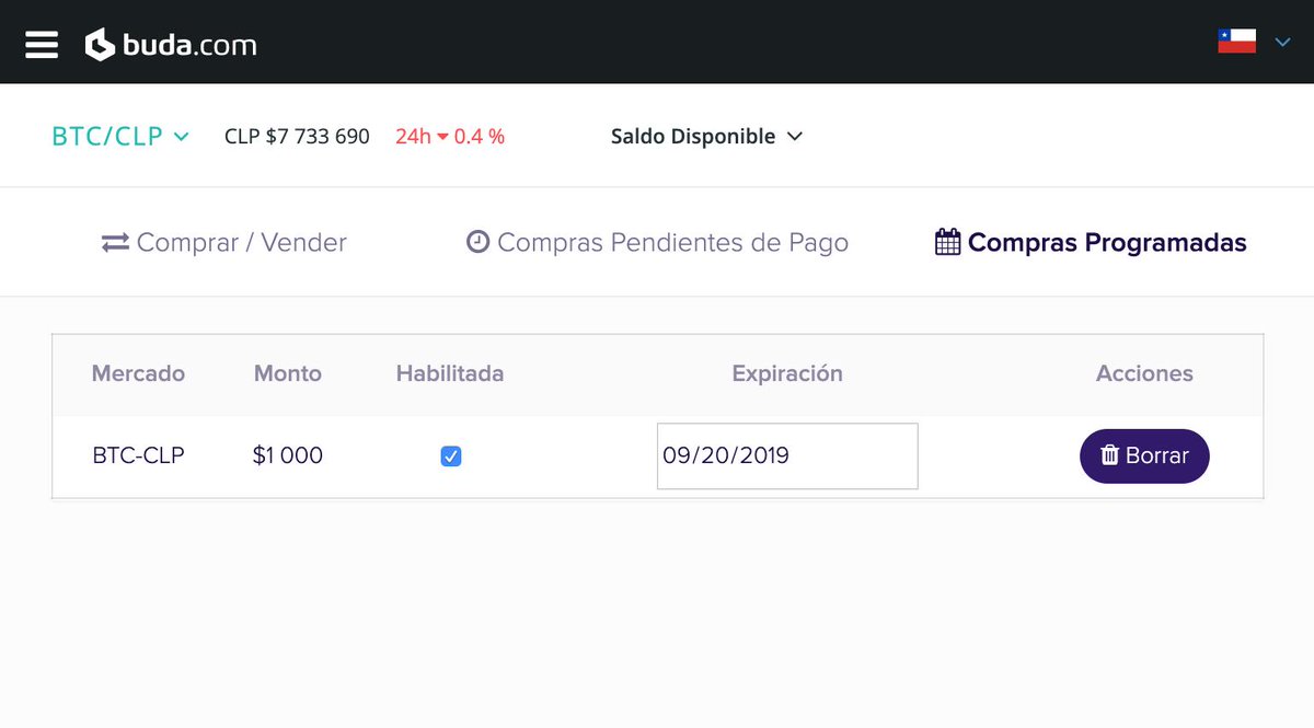Esto está muy potente: cada vez que les transfiero $1.000 a <a href="/BudaPuntoCom/">Buda.com</a> , detectan mi rut y los convierten en Bitcoins en mi cuenta buda.com. 

#fintech