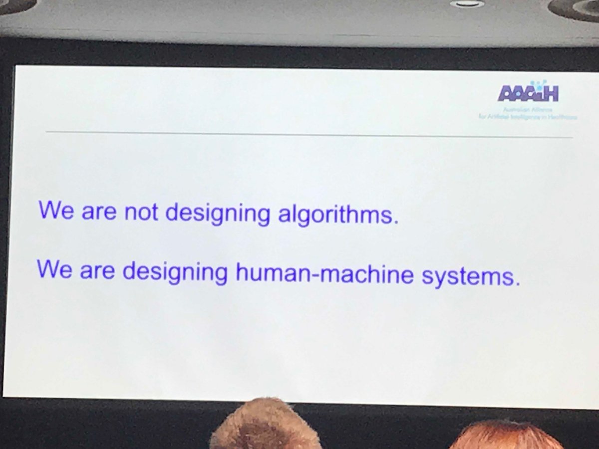 TheDavidBunker's tweet photo. Really exciting to be participating in the Australia Alliance for AI in Healthcare. This is an important message for us today. https://t.co/bpY3Wta9ji