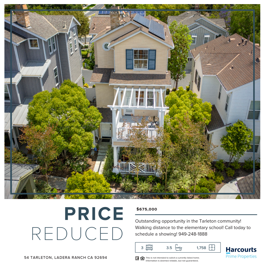 BobWolffHPP's tweet photo. Priced Reduced! 54 Tarleton, Ladera Ranch, CA #ochomes #laderaranch #bobwolff #harcourts https://t.co/YMyqp7qZbW