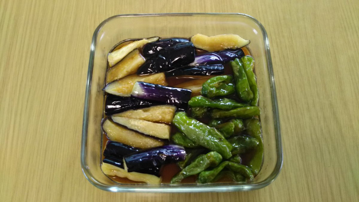 茄子とししとうの煮浸し