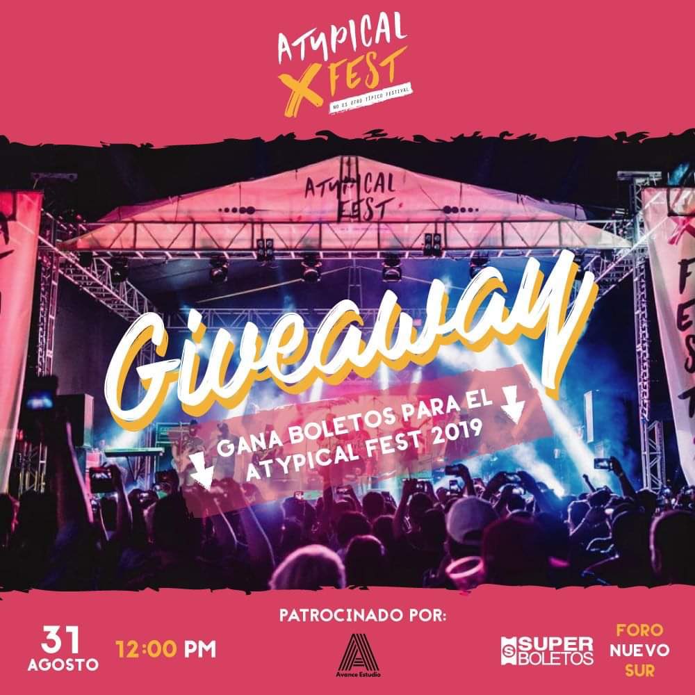 Entren a nuestro instagram y participen en el giveaway! Se estarán sorteando 10 pases dobles para <a href="/atypicalfest/">Atypical Records</a> !🖤

instagram.com/p/B1aInuvhXpD/…