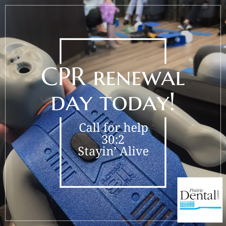 leducdentist's tweet photo. We had CPR renewal today! We do this every year, and hope we never need to use it. #30:2 #stayin’ alive https://t.co/4w6pFnaFgl