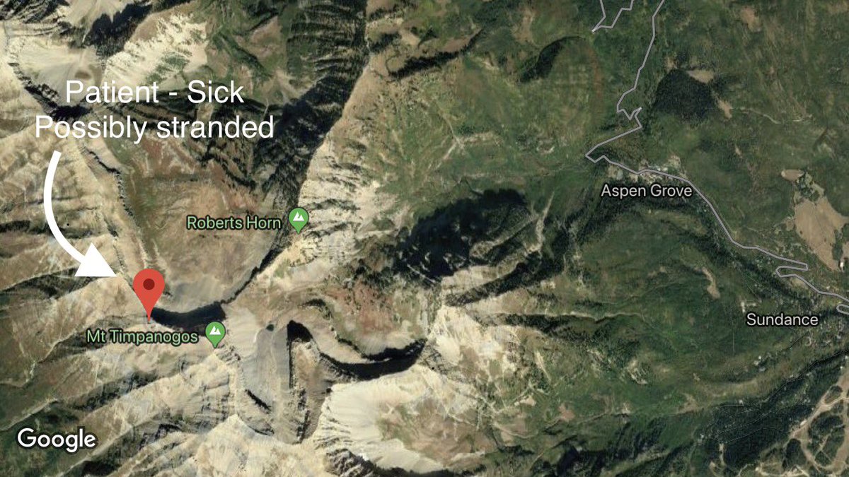 SGTCannonPIO's tweet photo. @UCSO SAR responding to 21 year old hiker who is sick and possibly stranded near the summit of Mt. Timpanogos. Details to follow. Command post at Aspen Grove trailhead. https://t.co/xxSWf59G9r