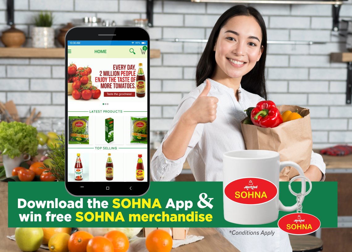 SOHNA_Markfed's tweet photo. Thinking of grocery shopping but lazy to move out in the scorching sun? Download the SOHNA App and order groceries online with just one click. Also, get complimentary SOHNA keychains and mugs with your order.

#AppOffer #FreeMerchandise #Sohna #SOHNAMarkfed https://t.co/86UVpT3VPA