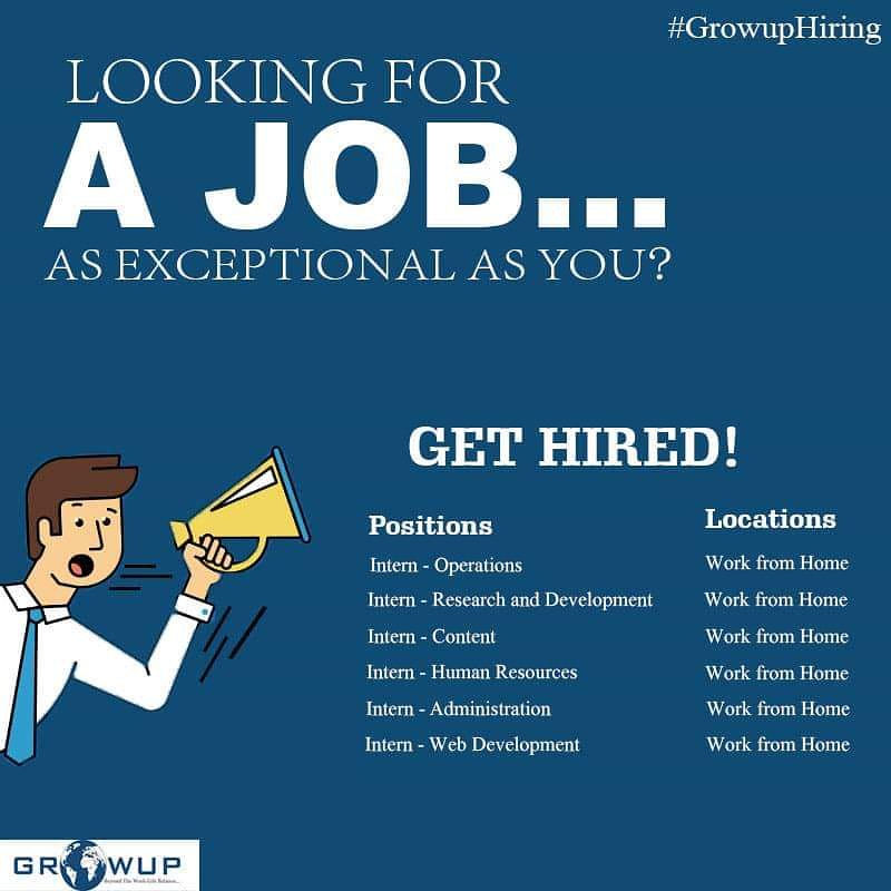 TheGrowupGroup's tweet photo. Be part of our virtual workforce. We are hiring!
#JoinVirtualWorkForce #Growup #GrowupHiring #ApplyNow #VirtualAssistants #Employeebenefits #EmployeeEngagement #BecomeaVA #RemoteWorking #WorkRelations #SmallBusiness #Entrepreneur #Startup #HumanResource https://t.co/lQkZwrjjzr
