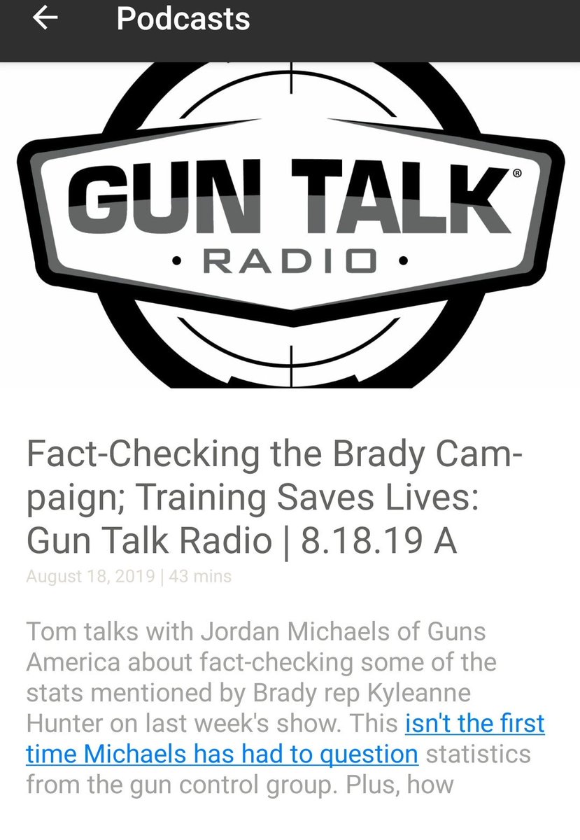supermanfan19's tweet photo. This week on @Guntalk, Tom & a guest exposed the Brady Center lie of skewing data on "child" firearms deaths. Their deceit shows why you can't trust #GunBanners
#GunControlLies
#GunFacts
#GunSense
Keep up the great work, Tom! Folks, you need the GunTalk podcast in your life. ๐ https://t.co/NCUYbS3MhE
