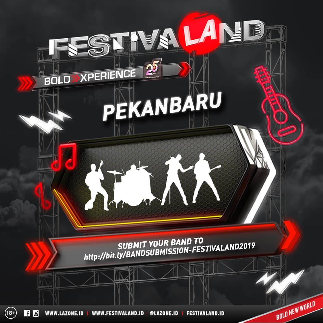 infoPKU's tweet photo. FESTIVALAND PEKANBARU!
23-25 Agustus 2019 di Lapangan Purna MTQ Pekanbaru.
Daftarkan bandmu segera! Dan jadilah bagian dari keseruan festival musik terkini.
#eventPKU #infoPKU #Pekanbaru #festivalandpekanbaru #BoldExperience https://t.co/xQ5aLRIS0P