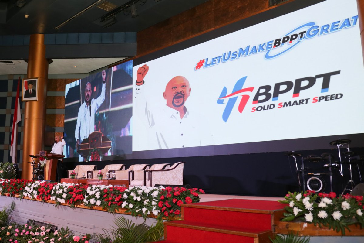 BPPT_RI's tweet image. 1. Assalamualaikum Teknopren.. Alhamdulillah hari ini BPPT memperingati hari lahirnya yang ke 41 Tahun. Dengan penuh khidmat dan kesederhanaan, Kepala @BPPT_ri @hammam_riza yang juga didampingi seluruh jajaran pimpinan.