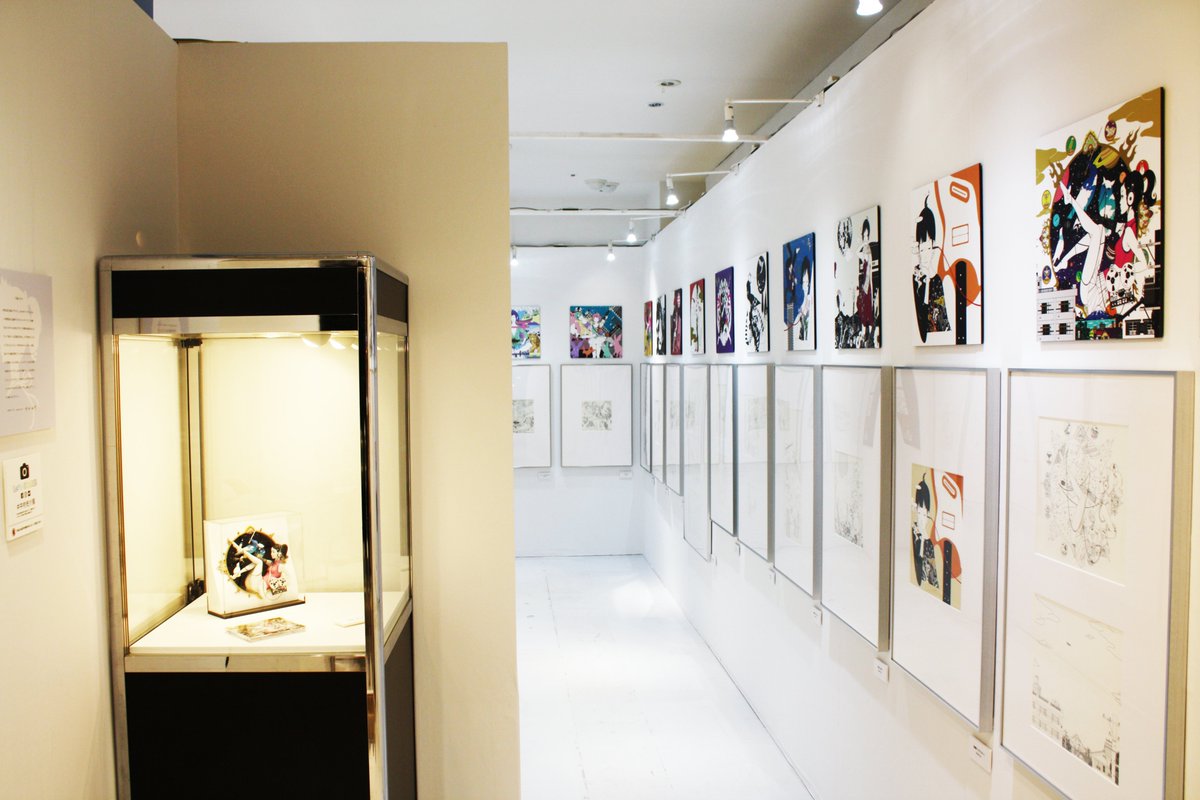 「\今日も元気に中村佑介展@福岡パルコ開催中/ アジカンのジャケはほぼすべて展示。」|中村佑介🎨グラニフ第2弾のイラスト