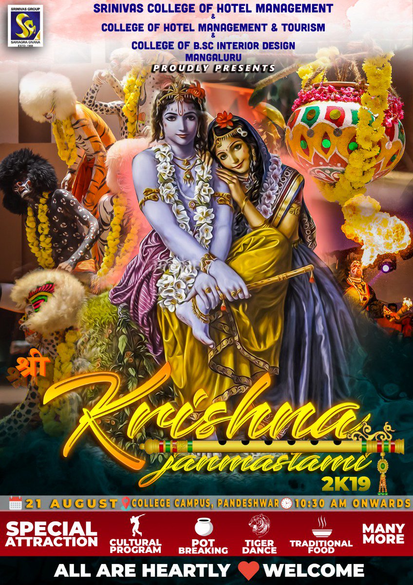 MgmtHotel's tweet photo. Krishna Janmashtami Celebration https://t.co/N1Oq6Ykvuj