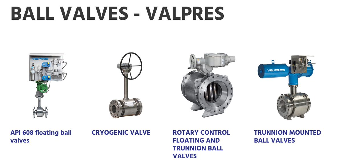 emphorips's tweet image. Ball Valves - #Valpres is a leading manufacturer of ball valves supplying forged and cast valves to the Oil&amp;amp;Gas, #chemical, #petrochemical, #power, pulp and paper, #pharmaceutical
Read More ---&amp;gt;emphoriad.com/product-catego…
#Ballvalves #EmphorIAD #Centenagroup #OilandGas #Valves