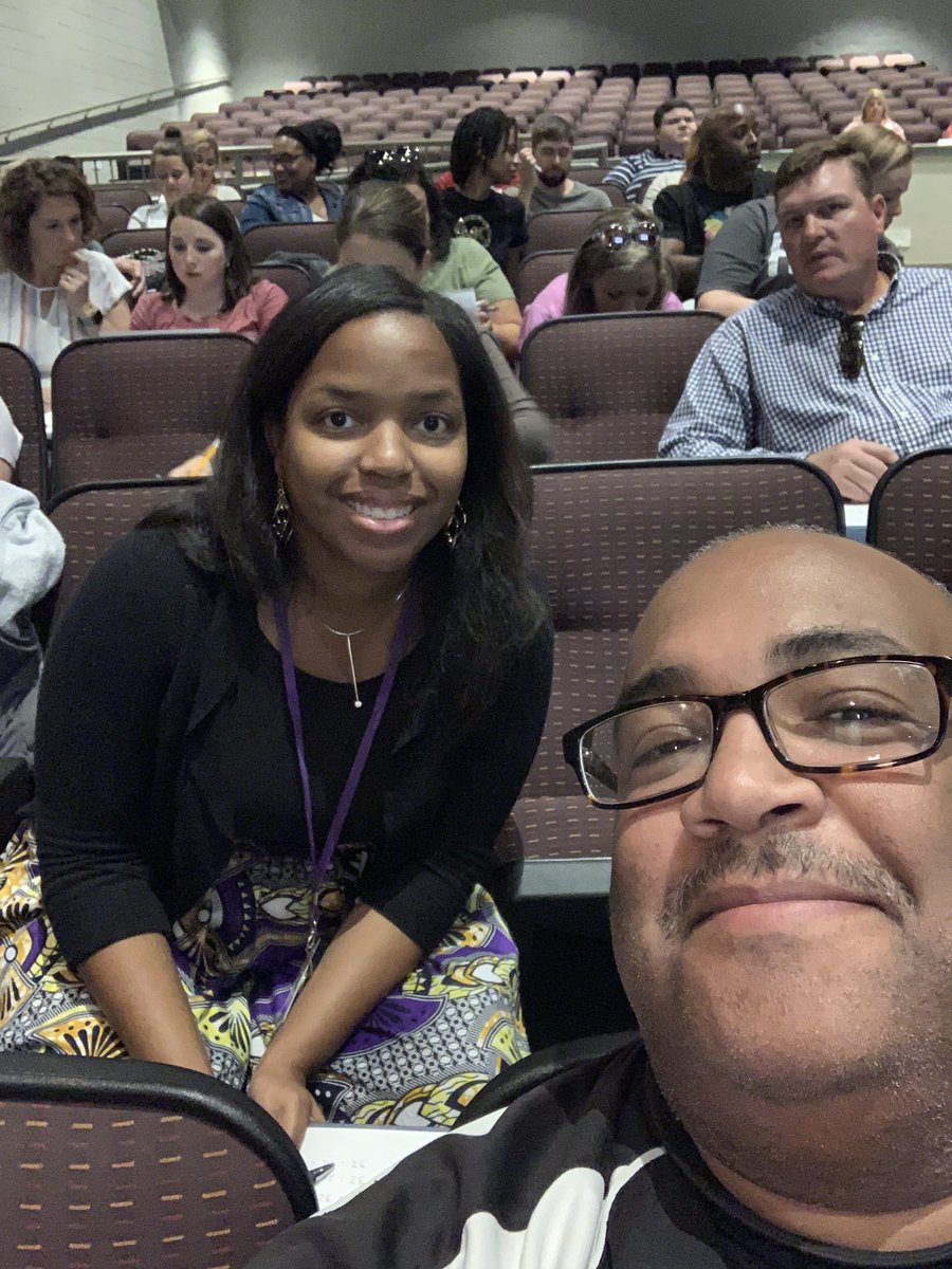 mdale4math's tweet photo. Great info from @saravdwerf and @jefcoed today. This is Rebekah. She was my ‘hi-five’ buddy. Her dad’s name is Michael. My name is Michael and my daughter’s name is Rebekah. I wonder... #mathfamily #jefcoedmath #mtbos https://t.co/FvV5ENKa4b