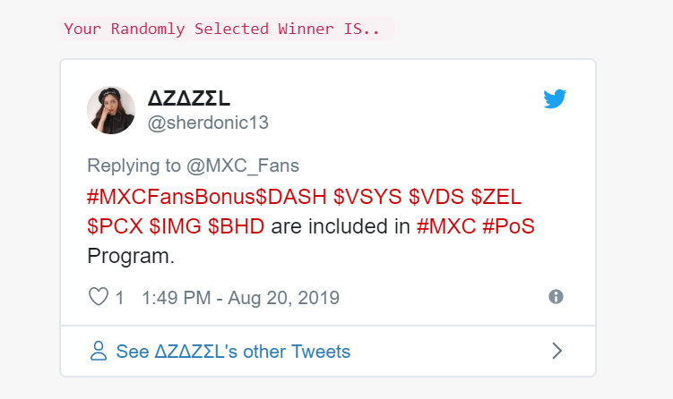 BroBean88's tweet photo. 🌠Winners Announcement🌠
🏮12 $USDT 🏮
@Creeptonyt @CDogzkie @sherdonic13
Congrats to all winners!!👏👏
PM @MXC_Fans to claim #rewards🎁
End time: 13:00 (UTC+8), August 22
#MXC_Fans #MXCPoSprogram #Airdrop #Bounty #Staking https://t.co/J2A74CD425