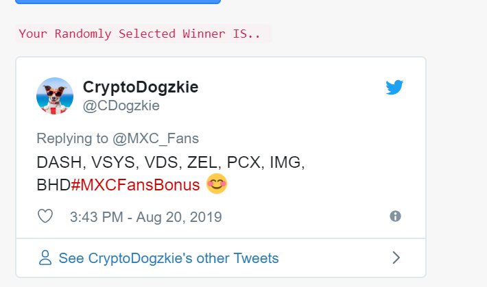 BroBean88's tweet photo. 🌠Winners Announcement🌠
🏮12 $USDT 🏮
@Creeptonyt @CDogzkie @sherdonic13
Congrats to all winners!!👏👏
PM @MXC_Fans to claim #rewards🎁
End time: 13:00 (UTC+8), August 22
#MXC_Fans #MXCPoSprogram #Airdrop #Bounty #Staking https://t.co/J2A74CD425