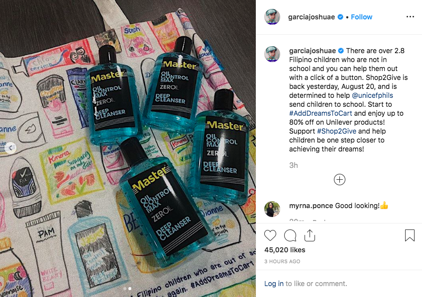 Trinity3kings's tweet photo. Bless your heart and soul 
@iamjoshuagarcia
 
@Unilever
 #Shop2Give #AddDreamsToCart 
@unicefphils
 
@UNICEF https://t.co/1F8wxpTXYm https://t.co/2sEeWLAfrL