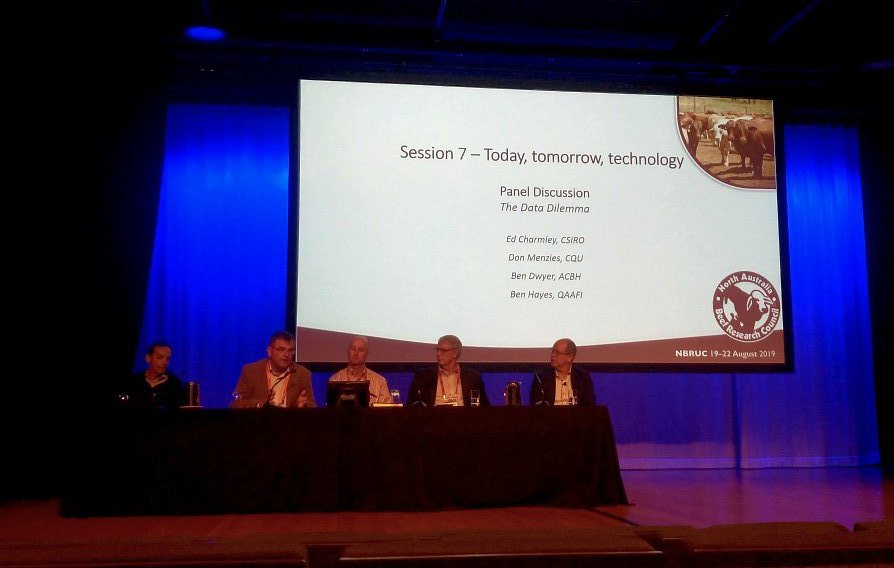 anitazoechang's tweet photo. Day 2 of #NBRUC2019 feat. @donmenzies71

Don presented his work looking at using #WoW to predict #calf #birthweight and offered his expertise on the #agtech panel

@NBRUC2016 @CQUni https://t.co/79poIbD34Y