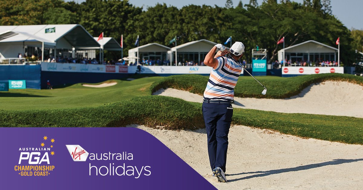 PGAofAustralia's tweet photo. If you're in need of a holiday, the Australian PGA Championship on the Gold Coast might just be the answer! 

To make it easy, choose from one of the many fantastic travel packages on offer thanks to @VirginAustralia 

👉https://t.co/2NHT8Ekfmr https://t.co/Kcxu38sB6N