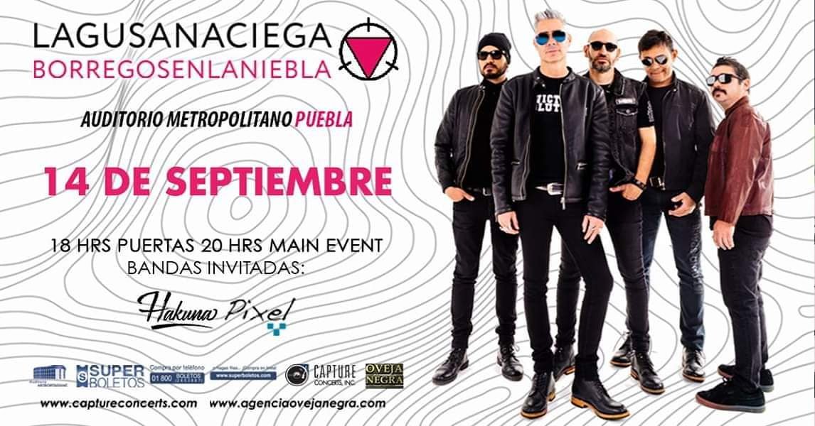 14 de septiembre <a href="/lagusanaciega/">La Gusana Ciega</a> llega al <a href="/AuditorioMetPue/">Auditorio Metropolitano</a>