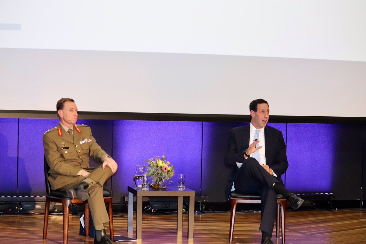 WarintheFuture's tweet image. It was a pleasure this morning to chair the first session of our Future of Strategy and War conference this morning, with @CharlesEdel giving a superb presentation to kick things off | @ADC_Australia #ForTheFutureWeLearn #strategy