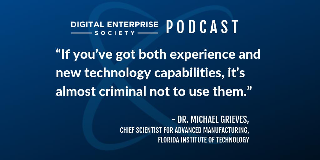 On this week's podcast Dr. Grieves discusses the role of artificial intelligence in the work of the digital twin and the potential benefits of utilizing additive manufacturing. Listen now at bit.ly/2MsKvRS #DESpodcast #digitaltwin #simulation #artificialintelligence #AI