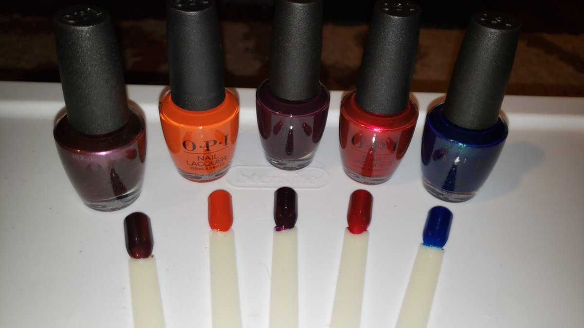 Ninja_Frog1's tweet photo. I got my hands on some of the New OPI Scotland Collection!!
I'm Absolutely In Love With These Colors!!
Nessie Plays Hide & Sea-K is my personal favorite out of these 5.
@OPI_PRODUCTS #ScotlandCollection #InLove https://t.co/HHp4vOQ5LO