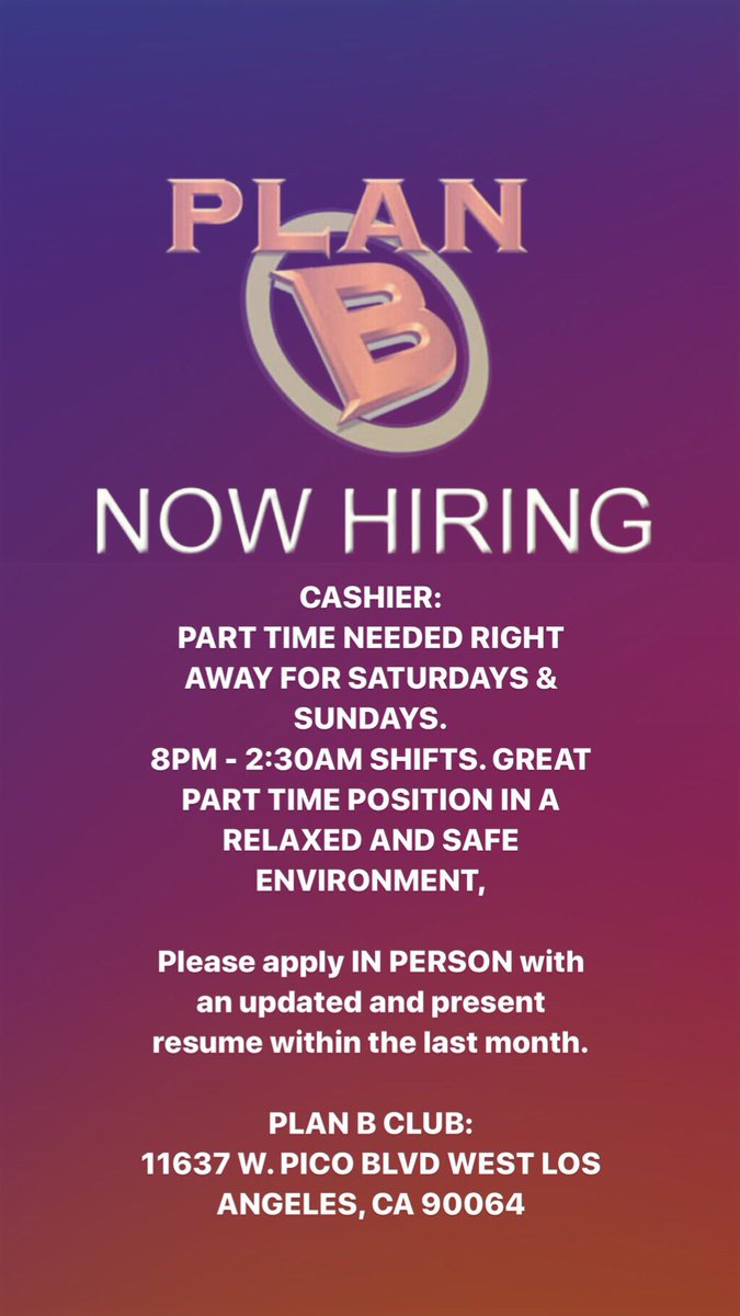 PlanBClub's tweet photo. Los Angeles Area 🗣🗣🗣 https://t.co/DXKgUGbimm
