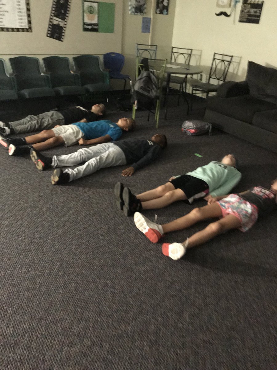rump_a's tweet photo. Practicing relaxation techniques in Theatre Arts #otfalcons https://t.co/t7Hr1yJnZu