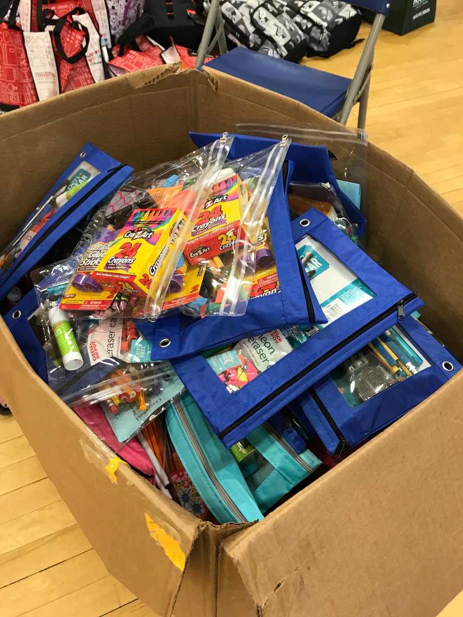 spokaneschools's tweet photo. Honored to be a part of the #Tools2Schools event in support of @CISspokane. Thanks to donations from the public and businesses, volunteers put together 2200 packs choc full of new school supplies, which will help students at 80 local schools! #spokind https://t.co/VXsf06m4i4