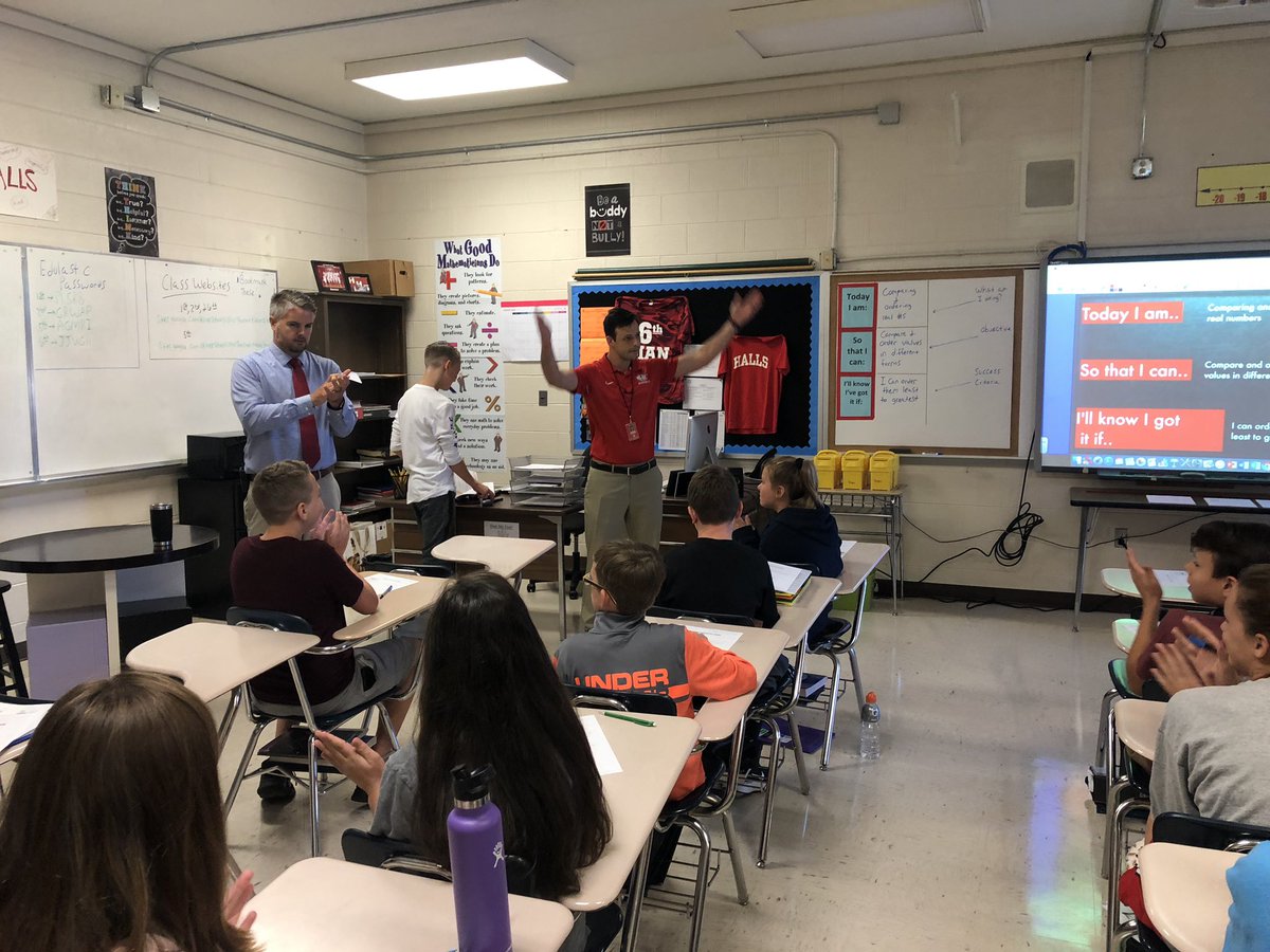 HallsMiddle's tweet photo. The admin team had a great time visiting classrooms to recognize our August teachers of the month! Congratulations Mrs.Wayland,Mr.Sherrod, Mrs.Lane, and Mrs. Cook! #HMSHasIt #HMSAllIn https://t.co/VJXj97gbff