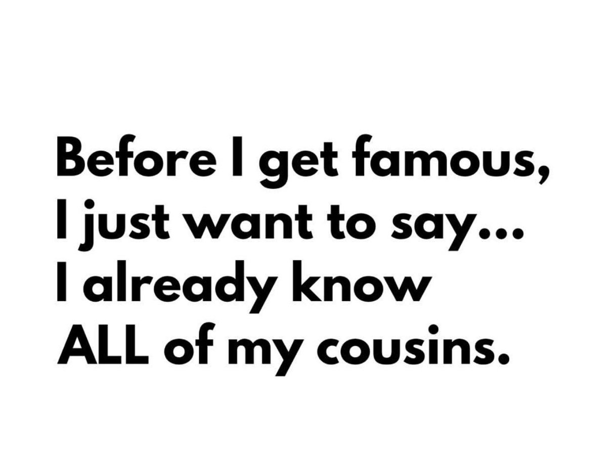 Libralounge's tweet photo. Just putting that out there!!! No new cousins 🤣 #cousins #famous #thelibraloungewithkeisha #prerich #prefamous #podcast #blog #houston https://t.co/kGuu7FSzDU