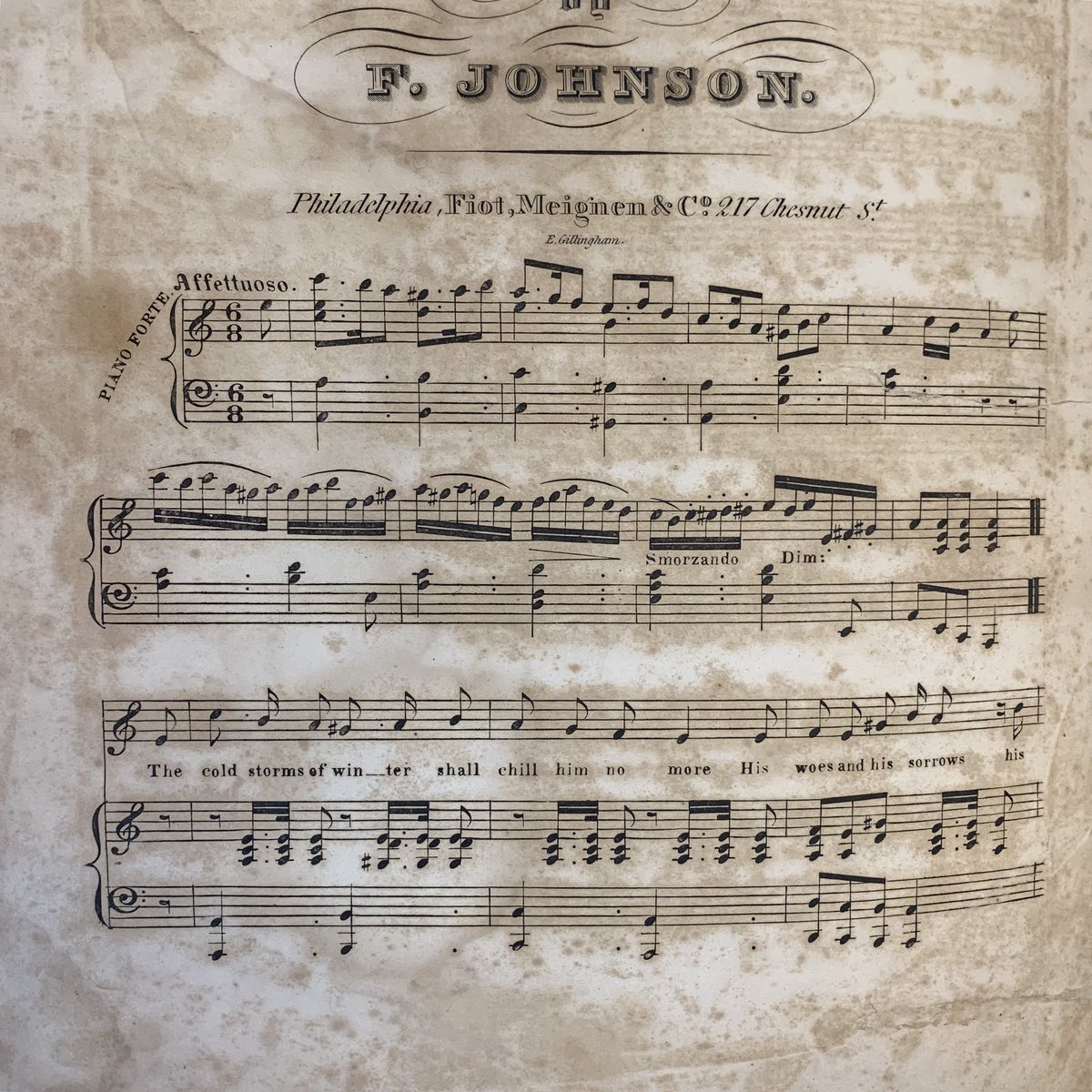IHProgram's tweet photo. “The Grave of the Slave” by Francis Johnson. From @FreeLibrary. Zoom in to read the lyrics. https://t.co/j3RzUem1z3