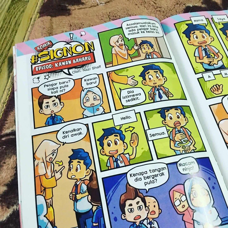 NazrSyaff's tweet photo. Selepas Program #SignOn di LHDN, pergi ke MPH( Bangi) untuk mendapatkan Majalah Asuh edisi September.
Kenapa?
Sebab Nazr ada lukis komik SignOn dalam Majalah Asuh bermula september ini.
GodCentric juga ada di MPH Bangi Gateway!
#signon #Asuh #mph #godcentric https://t.co/PvK1i3xKh8
