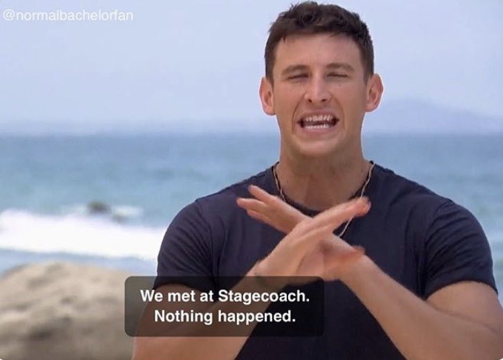 t_witlessHen18's tweet photo. Bartender: what can I get you?
Blake: 
#BachelorInParadise https://t.co/6dSe91DCRX