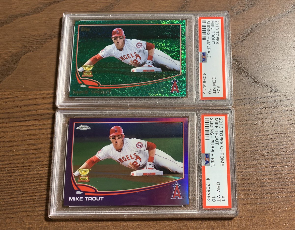 miketrout_cards's tweet photo. Anyone need some Trout gems?
$325 shipped for the pair https://t.co/2Yloh2CYhw
