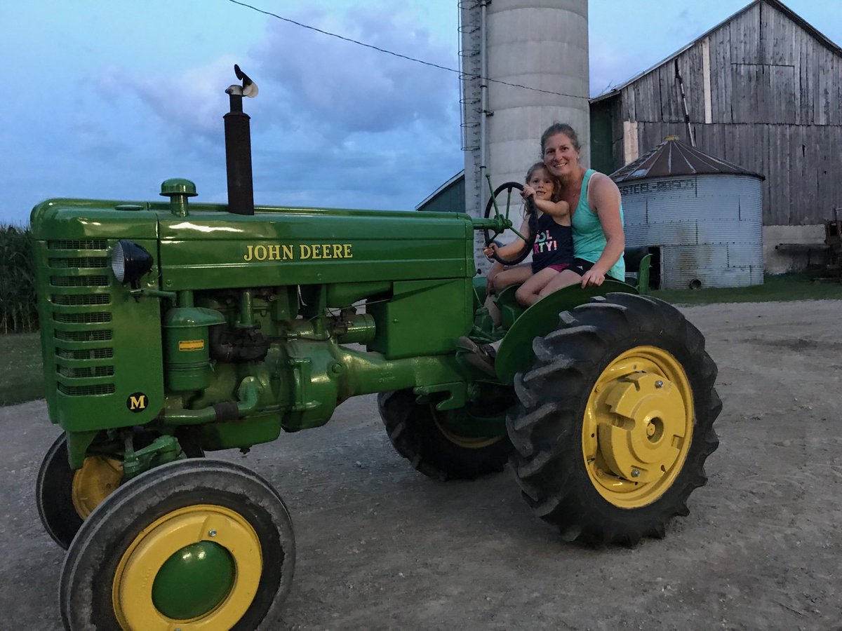 Tuesday night tours on their great-grandfather’s John Deere M.