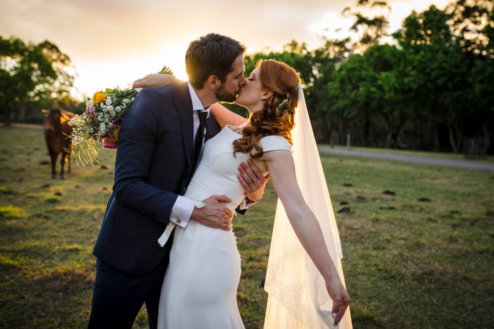 When mates fall in-love ❤️️ Amy and Sean’s love story that culminated in a beautiful garden cocktail wedding → ewed.us/Amy-and-Sean