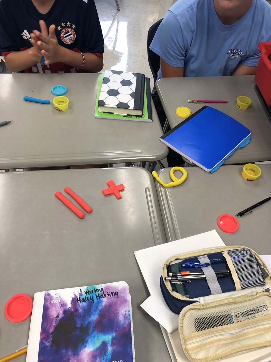 Today we discussed identity, made identity webs, then found what we had in common with each other. Then we made what we had in common out of play-dough 🤪 this group all loved math! #wsdlearns