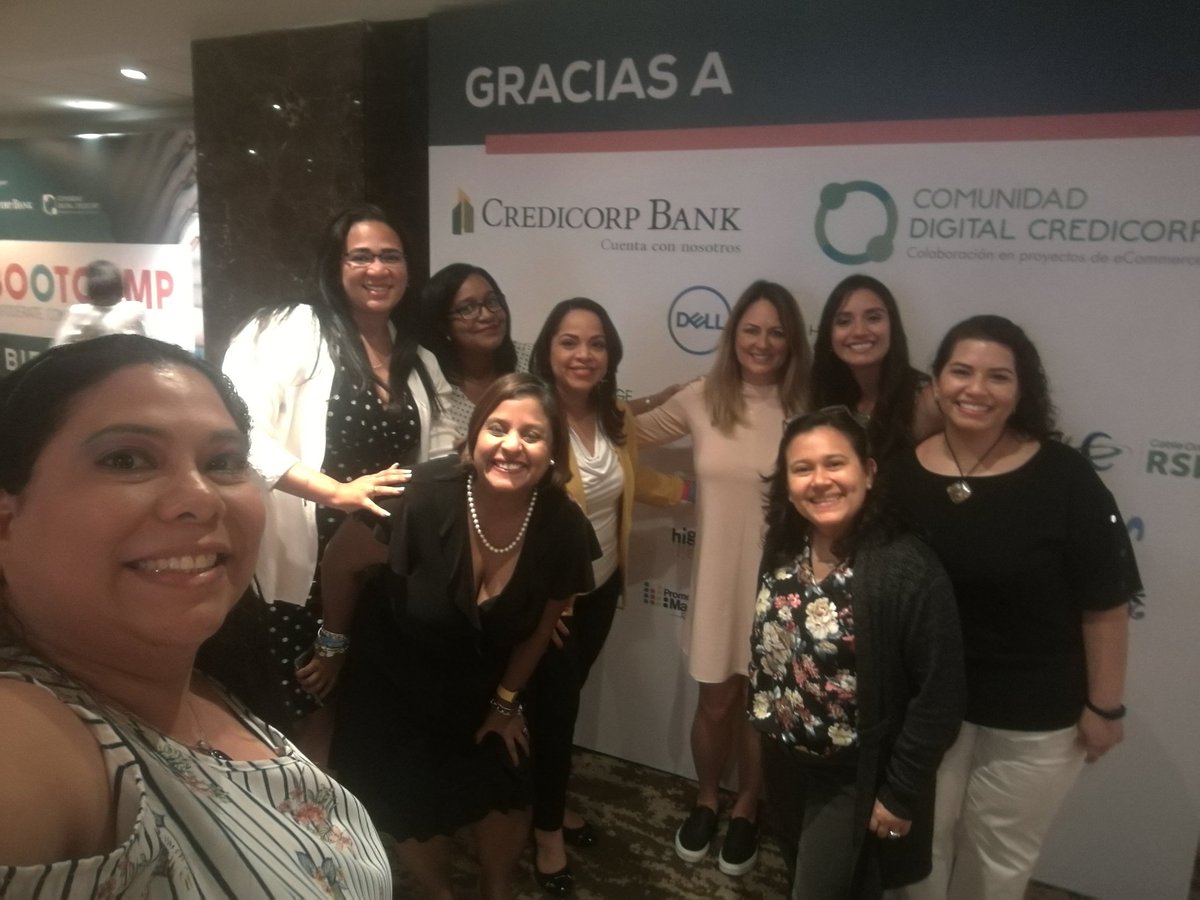 GisellDeLeon's tweet photo. A team of stars at a star-star event #BOOTCAMPVV19 @vocesvitalespty @DellPanama @CareersAtDell #WIAPanama  #Iwork4Dell #PonTúMarca https://t.co/oN8qUiJ0Mw