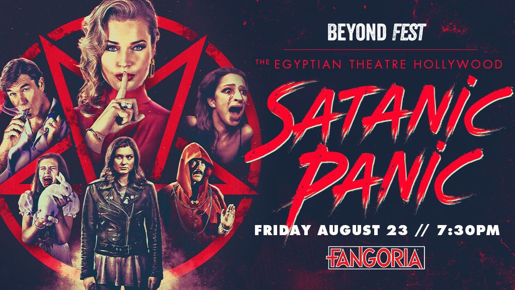FANGORIA's tweet photo. Don’t miss our LA premiere of @FANGORIA's newest horror-comedy, @StardustChelsea’s SATANIC PANIC, playing this weekend, presented by @BeyondFest.
 
Following the screening, cast and crew will be in attendance for a Q&amp;A … so commit yourselves to Satan and reserve your seats NOW. https://t.co/TSxGO1coT1