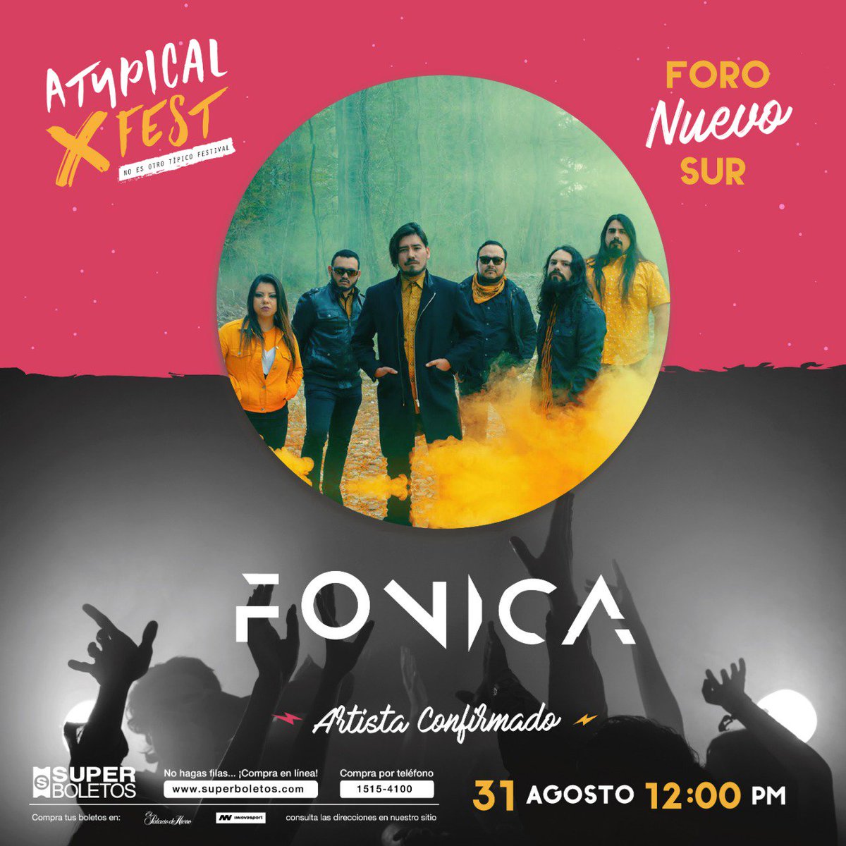 HeavyNews_'s tweet photo. ¡@DeLEONMex, @FonicaBand, @WeAreDriver, @Wolks_Mx y muchas bandas más estarán presentes en el @AtypicalFest! https://t.co/Ch9mTQN4l5