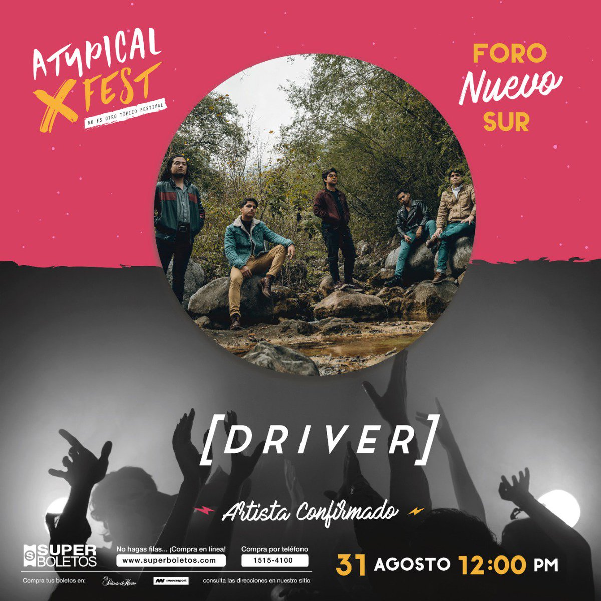 HeavyNews_'s tweet photo. ¡@DeLEONMex, @FonicaBand, @WeAreDriver, @Wolks_Mx y muchas bandas más estarán presentes en el @AtypicalFest! https://t.co/Ch9mTQN4l5