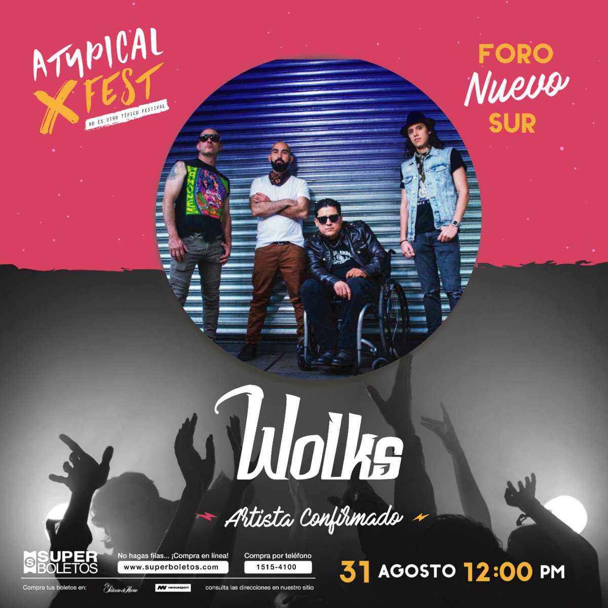 HeavyNews_'s tweet photo. ¡@DeLEONMex, @FonicaBand, @WeAreDriver, @Wolks_Mx y muchas bandas más estarán presentes en el @AtypicalFest! https://t.co/Ch9mTQN4l5